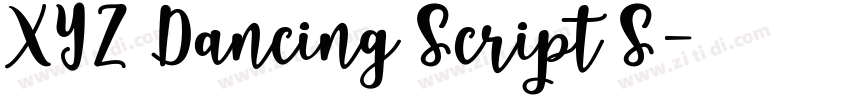 XYZ Dancing Script S字体转换 XYZ Dancing Script S字体转换